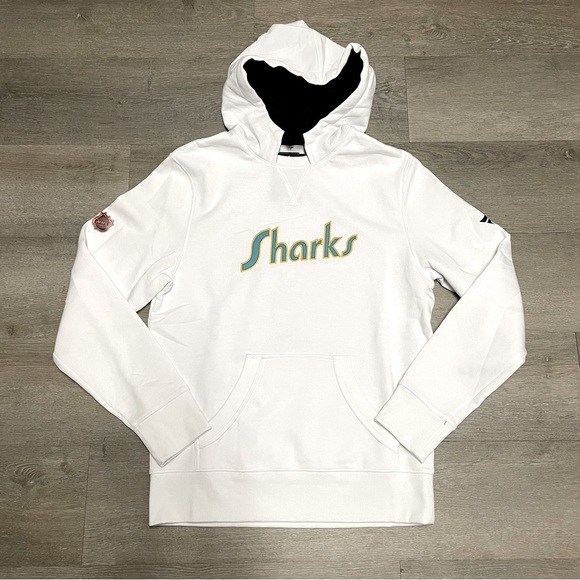 BNWT Fanatics San Jose Sharks Reverse Retro 2.0 Hoodie Sz M - Picture 1 of 5